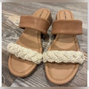 Lucky Brand Razilla Leather Sandals Size 8